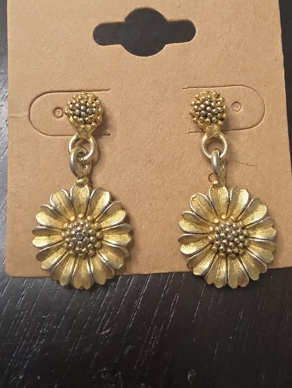 Vintage Norwegian Sunflower Earrings